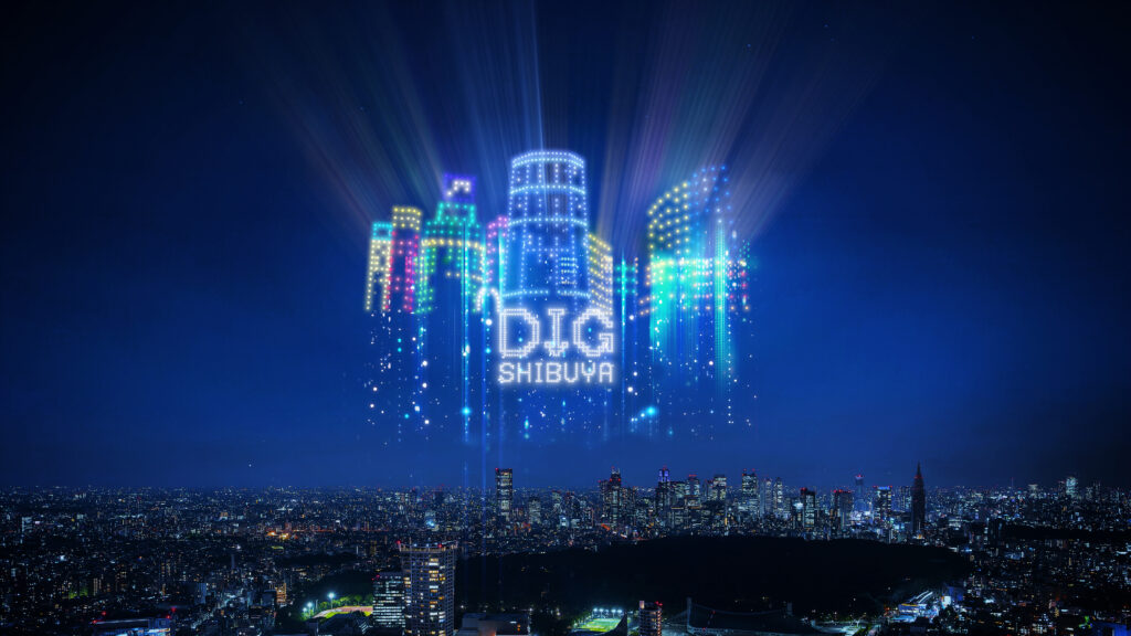 DIG SHIBUYA DG DRONE SHOWの画像