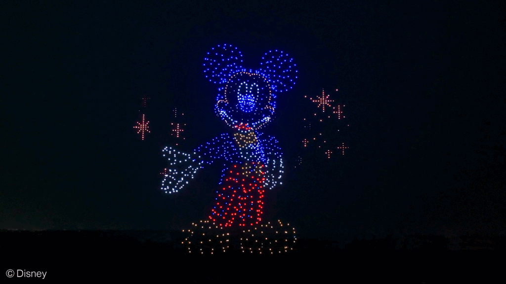 東京ディズニーリゾートスペシャルドローンショーの画像
