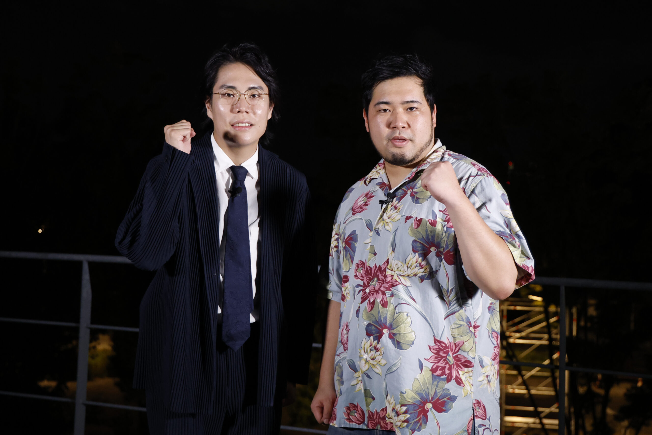 令和ロマン単独ライブを記念し、日本初となる“ドローンを活用した漫才 