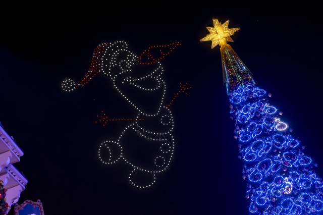 香港ディズニーランド_ドローンショー2